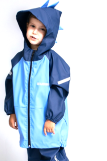 Куртка детская Symbion ДИНО, голубой, темно-синий, 86