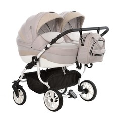 Коляска для двойни 2 в 1 Indigo Indigo DUO, 01 бежевый