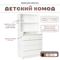 Детский комод BEBIZARO BRISTOL WHITE