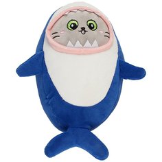 Мягкая игрушка "Котик-акула", 30 см No Brand