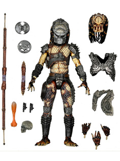 Фигурка Neca Хищник Вепрь Predator 2 подвижная, оружие, сменные кисти, головы, 20 см
