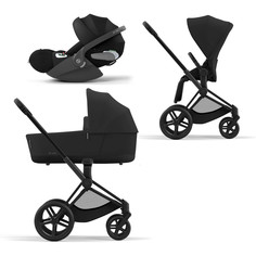 Коляска детская Cybex Priam-4-mix-3-1 СР4-3-1-MattBlack-SepiaBlack