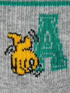 Носки детские Omsa Calzino 21S02, Bianco/Grigio Melange/Jeans/Rosso, 28-30