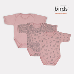Боди детское MOWbaby 6282, rose, 56