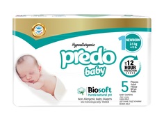 Подгузники Predo Baby New Born 2-5кг, 5шт