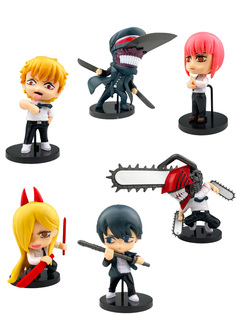 Фигурки Человек бензопила Chainsaw Man 6 в 1 9,5-11,5 см Star Friend