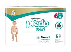 Подгузники Predo Baby 6 LARGE, 15+ кг, 5 шт