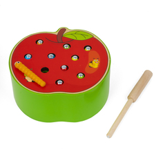 Игровой набор Магнитная рыбалка Яблоко, 2+ No Brand