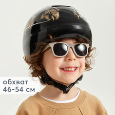 Шлем детский защитный Happy Baby STONEHEAD регулируемый, черный, 1-6 л