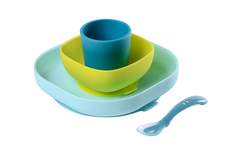 Набор детской посуды Beaba SILICONE MEAL SET 2 тарелки, стакан, ложка