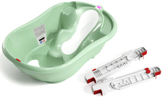 Комплект ванночка Ok Baby Onda Evolution+ крепление для ванной Зеленый