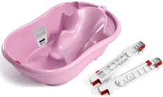 Комплект ванночка Ok Baby Onda + крепление для ванны Розовый