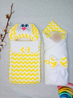 Комплект на выписку для новорожденного MomBaby Ушастик желтый