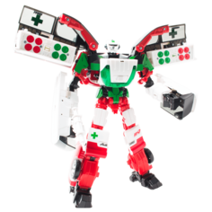Игровой набор роботы Hello CARBOT Dandy Ambulance трансформер 25 см, свет и звук, S1
