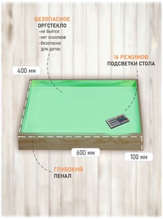 Планшет-стол световой SandLight для рисования песком 40х60 см