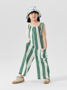 Комбинезон детский Happy Baby 88192, green-stripe, 92