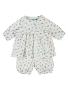 Комплект одежды детский Сонный гномик Сакура 04, молочный, 74