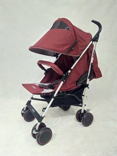 Коляска трость BabyCar LILA SL 180 с чехлом на ножки бордовый 6,3кг No Brand