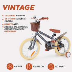Велосипед двухколесный детский RANT Vintage серый РАНТ