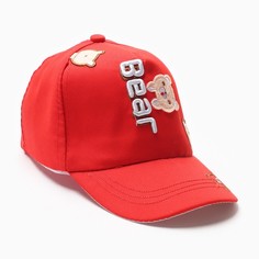 Кепка детская MINAKU Bear, красный, р-р 48-50