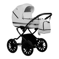 Коляска 2в1 Indigo Aveo Classic 14 av 04, белая