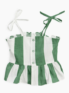 Топ детский Happy Baby 88157, green stripe, 98