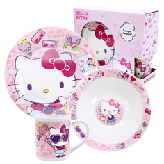 Набор посуды в подарочной упаковке ND Play Hello Kitty 3 предмета фарфор