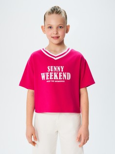 Футболка детская Acoola 20210510175, розовый, 152