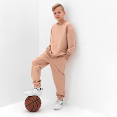 Костюм повседневный детский MINAKU Casual Collection KIDS, Бежевый, 146