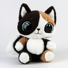Мягкая игрушка Котик, 23 см, коричневый No Brand