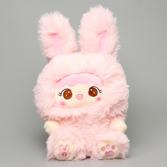 Мягкая игрушка Кукла в костюме зайки 9954610, 30 см No Brand
