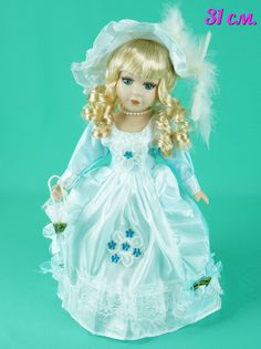 Кукла АКИМБО КИТ фарфоровая интерьерная 31 см