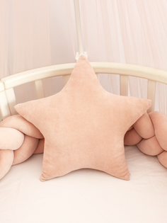 Декоративная подушка бортик Звезда Alisse Dreams пудровый размер 43х43 см