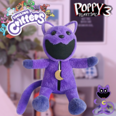 Мягкая игрушка Funke CatNap Poppy Playtime 3 Кэтнэп плюшевая игрушка фиолетовая