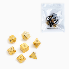 Набор кубиков для D&D Время игры 9889088 золото 7 шт