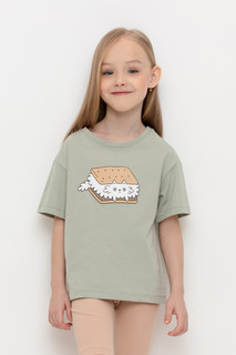 Футболка детская CROCKID М 3750, шалфей, 110