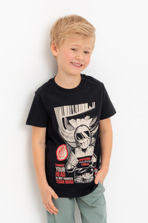Футболка детская CROCKID К 302364, черный, 98