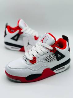 Кроссовки детские BUBA KIDS Air Jordan 4, белый; красный, 32