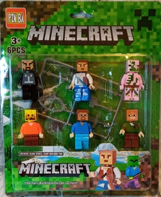 Набор фигурок Майнкрафт лего minecraft фигурки, 6 шт No Brand