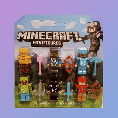 Набор фигурок Майнкрафт лего minecraft спецназ фигурки, 6 шт No Brand
