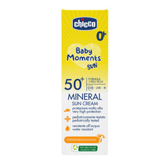 Крем минеральный солнцезащитный Chicco кSPF50+, 75 мл