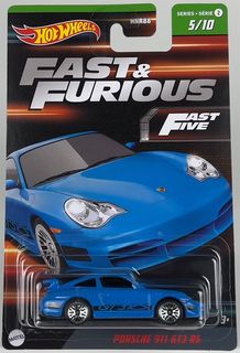 Машина Hot Wheels 1:64 Fast and Furious Porsche 911 GT3 Cup HNT05