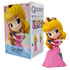 Фигурка коллекционная Q POSKET Аврора Принцесса Дисней в розовом платье 14 см Bandai