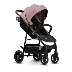 Коляска прогулочная Lionelo Zoey Pink Rose розовая черная