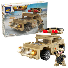 Конструктор KAZI KY84115-1 Бронемашина Dongfeng CSK-181 Военные Military Power 154 дет.