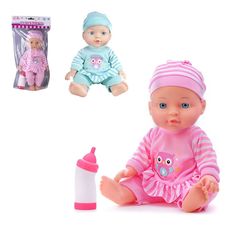 Кукла пупс Essa Toys с одеждой рост с бутылочкой HX807A-43 HX807A-38 143083 27 см