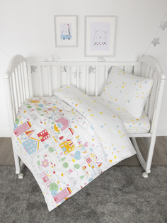 Детское постельное белье в кроватку Baby Nice для новорожденных ясли поплин