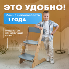 Растущий стул для детей и школьников Конек Горбунек Стандарт Сканди