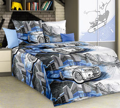 Детское постельное белье Бамбино Текс Дизайн Автокар 1,5 спальное, перкаль Bambino
