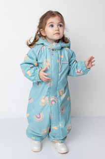 Комбинезон детский CROCKID 1G OVL 001 1_а, голубая дымка, солнце и радуга, 74